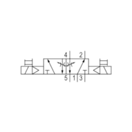 Zawór ISO 5599-1 V581-5/2DS-024DC-I2-2CNF-HUX-AA-X-C-T1 (5812291190) - Aventics
