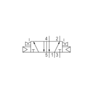 Zawór ISO 5599-1 V581-5/2DS-NONE-I2-2P22-HBX-PA-X-C-T0 (5812220000) - Aventics