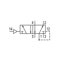 Elektrozawór CD12-5/2XX-AR-G012-G012-G018-S (5711000100) - Aventics
