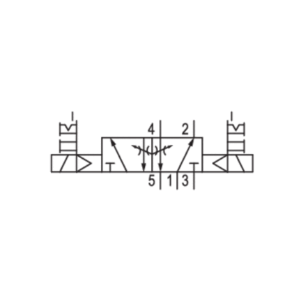 Zawór ISO 5599-1 V581-5/2DS-024DC-I2-2CNO-LBX-AA-X-C-T1 (5812291650) - Aventics