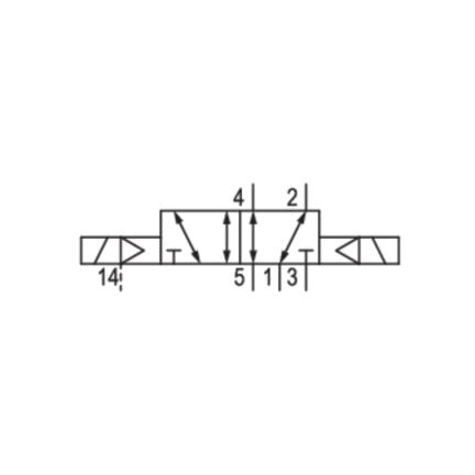 Zawór ISO 5599-1 V581-5/2DS-024DC-I2-2CNO-HNX-AA-X-S-T0 (5812292530) - Aventics