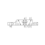 Zawór ISO 5599-1 V581-5/2AR-024DC-I2-ACNO-HNX-A), seria 581 (5812673530) - Aventics