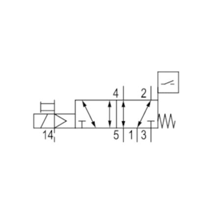 Elektrozawór IS12-5/2NC-SR-024DC-E-ISO5599G (R422102679) - Aventics