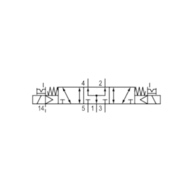 Zawór ISO 5599-1 V581-5/3PC-012DC-I4-2P22-HBX-AA-X-S-T0 (5814722500) - Aventics