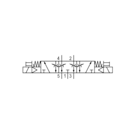 Zawór ISO 5599-1 V581-5/3EC-024DC-I2-2CNF-HUX-AA-X-C-T1 (5812591190) - Aventics