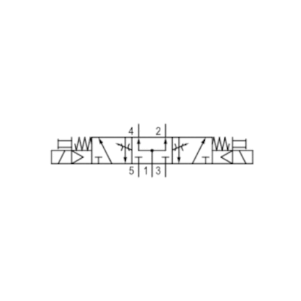 Zawór ISO 5599-1 (V581-5/3PC-024DC-I2-2CNF-HUX-A), seria 581 (5812791190) - Aventics