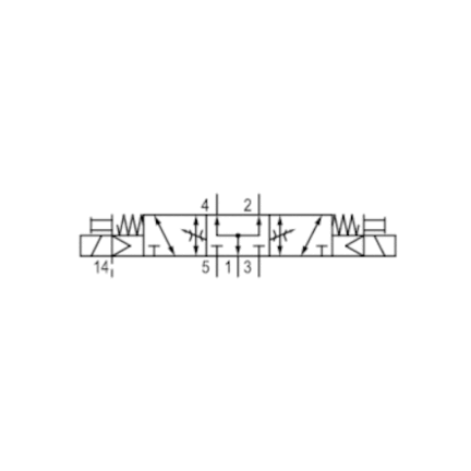 Zawór ISO 5599-1 V581-5/3PC-24/42-I1-2CNO-HUX-AA-X-S-T1 (5811793540) - Aventics