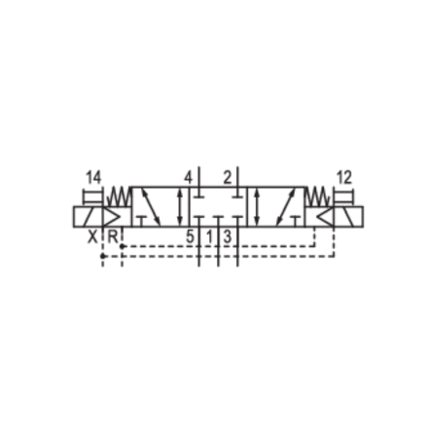 Elektrozawór 5/3, seria HF04 (0820062602) - Aventics