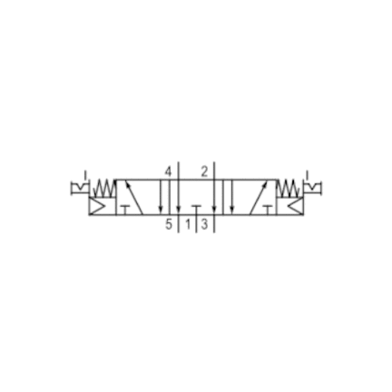 Zawór ISO 5599-1 V581-5/3EC-NONE-I4-2P22-HBX-AA-X-C-T0 (5814520000) - Aventics