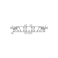 Zawór ISO 5599-1 V581-5/3EC-NONE-I4-2P22-HBX-AA-X-S-T0 (5814522000) - Aventics