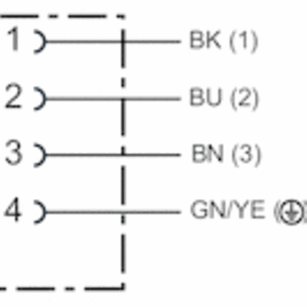 Przewód przyłączeniowy FORM C 5M 4-POLIG (8946201602) - Aventics