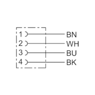 Wtyk okrągły CN2-4-POL-M8X1;25-SO-3;00M-SN (1834484145) - Aventics