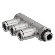 Złączka kątowa wtykowa Banjo potrójna QR2-S-RI3-G018-DA04 (1823391920) - Aventics