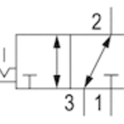 Zawór mechaniczny VVAP-3/2NC-PED-LOCK (0820400008) - Aventics