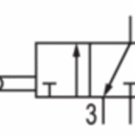 Zawór mechaniczny VVAP-3/2NC-ROL (0820408003) - Aventics