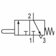 Zawór mechaniczny VVAP-3/2NC-PLU (0820402101) - Aventics