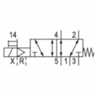 Elektrozawór 5/2, seria HF04 (0820062052) - Aventics