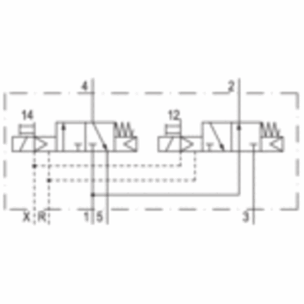 Elektrozawór 2x3/2, seria HF04 (0820062302) - Aventics