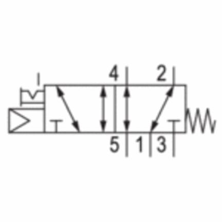 Elektrozawór CD04-5/2XX-SR-NONE-I-N018-N018 (R412012713) - Aventics