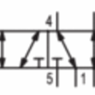 Zawór rozdzielający 5/2 WV 1/8 stal; (0820403010) - Aventics