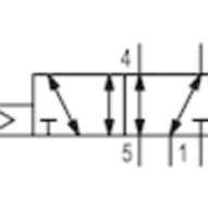 Zawór ISO 5599-1 V581-5/2DS-NONE-I3-2P22-HBX-AA-X-S-T0 (5813222000) - Aventics