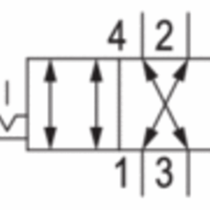 Zawór mechaniczny VVAP-4/2DM-PED-LOCK (0820401008) - Aventics