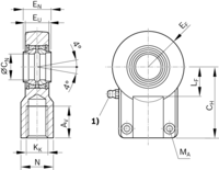 UCHO siłownika CGKD 40 KPL.NORM (R900322029) - Bosch-Rexroth