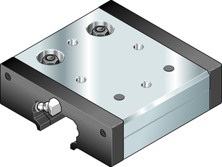 Wózek z rolkami bieżnymi, konstrukcja SNS, wielkość konstr. 52, klasa obciążenia FH, LWA-052-SNS-FH-E-0 (R190225200) - Bosch-Rexroth