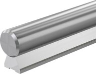 Wał stalowy z zamontowaną podporą wału, stal nierdzewna, WM-25-S-H6X46- (R101602530) - Bosch-Rexroth