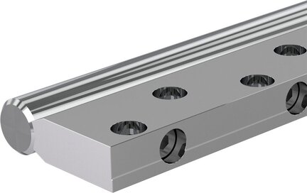 Wał stalowy z zamontowaną podporą wału, stal ulepszona cieplnie, WM-40-AS1-H6- (R101504000) - Bosch-Rexroth
