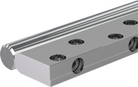 Wał stalowy z zamontowaną podporą wału, chromowany na twardo, WM-20-AS1-H6CR- (R101502060) - Bosch-Rexroth