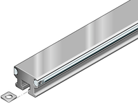 Szyna z rolkami bieżnymi, SNT, wielkość konstr. 25, aluminium-NRII, bez otworów, 25-0 N (R192202531) - Bosch-Rexroth