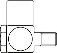 Złącze śrubowe obrotowe, 12 mm, M6, M6X10-M8X1-90DEG (R341706509) - Bosch-Rexroth