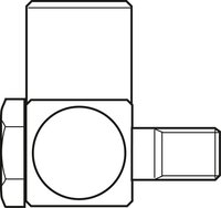 Złącze śrubowe obrotowe, 12 mm, M6, M6X14-M8X1-90DEG (R341706609) - Bosch-Rexroth