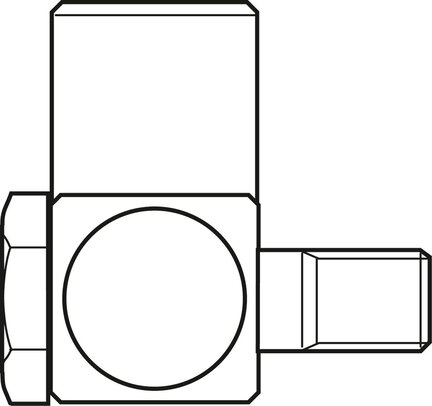 Złącze śrubowe obrotowe, 12 mm, M6, M6X15-M8X1-90DEG (R341706709) - Bosch-Rexroth