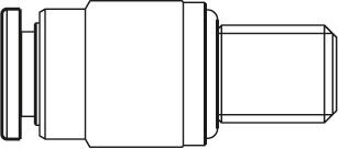 Przyłącze wtykowe, proste, M3 - D3 (R341707309) - Bosch-Rexroth