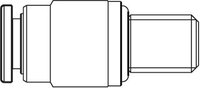 Przyłącze wtykowe, proste, M6 - D4 (R341707509) - Bosch-Rexroth