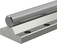 Wał stalowy z zamontowaną podporą wału, stal ulepszona cieplnie, WM-50-SFRA-H6- (R101805000) - Bosch-Rexroth