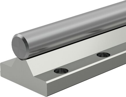 Wał stalowy z zamontowaną podporą wału, chromowany na twardo, WM-50-SFRA-H6CR- (R101805060) - Bosch-Rexroth