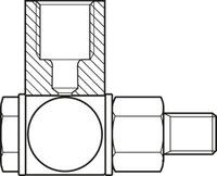 Złącze śrubowe obrotowe, 22 mm, M6, M6X14,5-M8X1-90DEG (R341702309) - Bosch-Rexroth