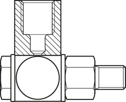 Złącze śrubowe obrotowe, 22 mm, M6, M6X16-M8X1-90DEG (R341706309) - Bosch-Rexroth