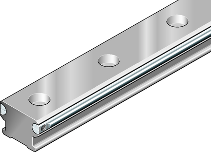 Szyna z rolkami bieżnymi, SNS, wielkość konstr. 25, aluminium-NRII, standardowe otwory, 25 (R192112531) - Bosch-Rexroth