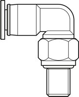 Przyłącze wtykowe, kątowe, M6 (R341707809) - Bosch-Rexroth