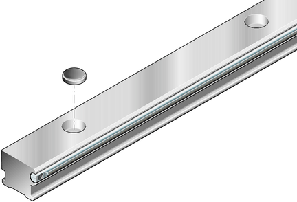 Szyna z rolkami bieżnymi, HNS, wielkość konstr. 52, aluminium-NRII, podwójne otwory, 52-2 H (R192525231) - Bosch-Rexroth