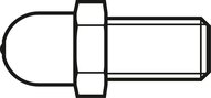 Gniazdo smarowe kuliste, M4 (R341700601) - Bosch-Rexroth