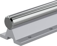 Wał stalowy z zamontowaną podporą wału, chromowany na twardo, WM-20-AFE2-H6CR- (R101052060) - Bosch-Rexroth