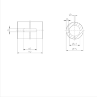 Tuleja toczna momentowa, 4-H-50, z dwiema uszczelkami, KBDR4-H-50DD (R072425000) - Bosch-Rexroth