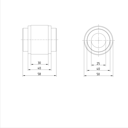 Tuleja toczna obrotowa, N-25, bez uszczelki, KBRON-25 (R066502500) - Bosch-Rexroth