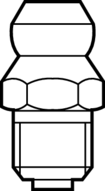 Gniazdo smarowe stożkowe, M6, DIN71412-AM6 (R341700202) - Bosch-Rexroth