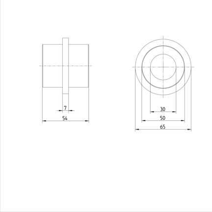 Tuleja toczna obrotowa, R-30, z dwiema uszczelkami, KBROR-30-DD (R066323000) - Bosch-Rexroth